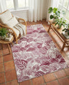 Meadow Breeze Collection Area Rug -  Bluebell Rectangle Fuchsia  lifestyle 48