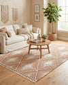 Sahara Chic Collection Area Rug - Marrakech Rectangle Rust Red  lifestyle 16