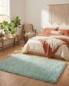 Eternal Plush Oasis Collection Area Rug -  Tranquility (Cyan) Rectangle Cyan  lifestyle 25