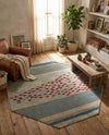 Zagros Oasis Collection Area Rug -  Kermanshah Octagon Blue  lifestyle 41