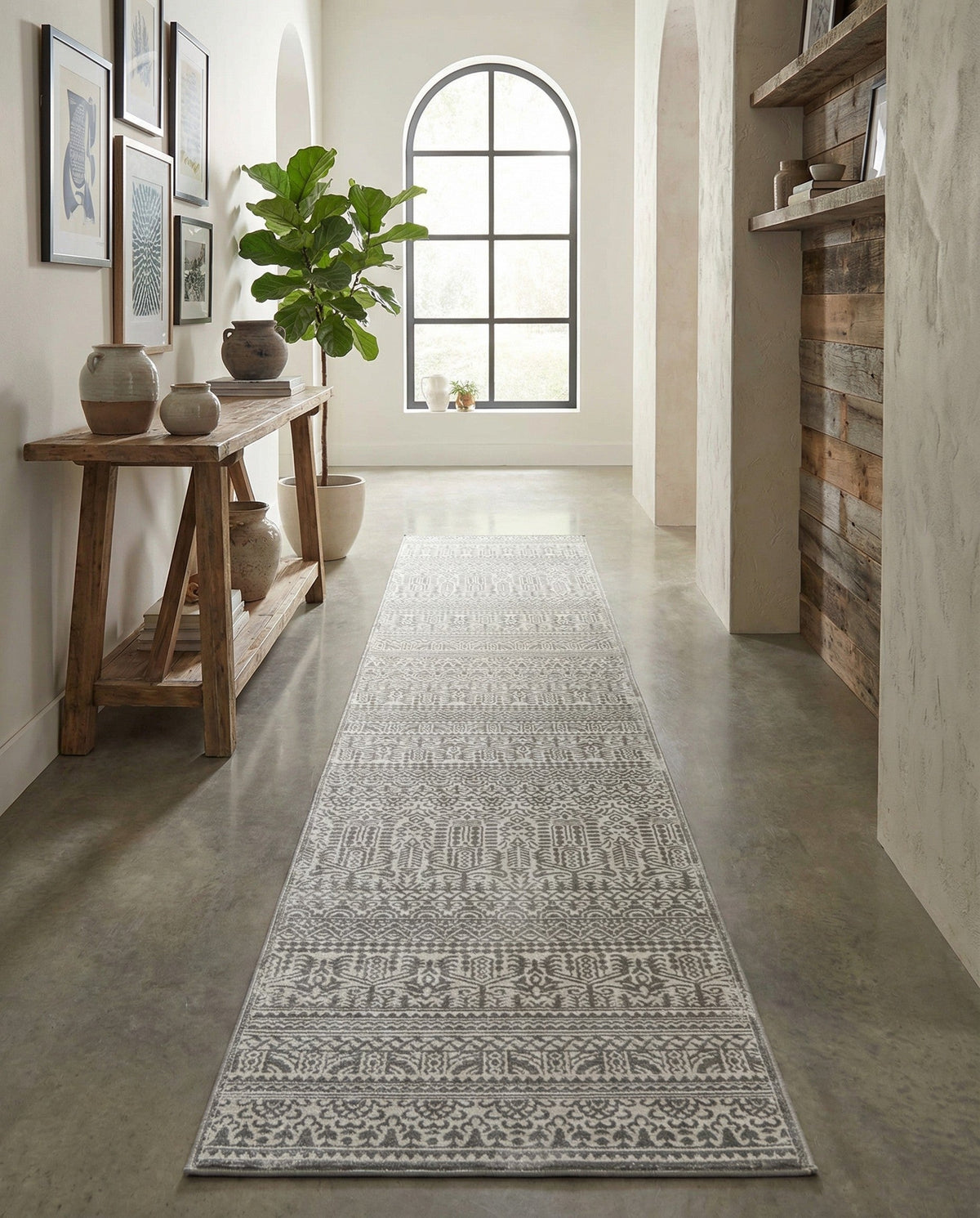 Metro Heights Collection Area Rug -  Chelsea Runner Gray  lifestyle 120