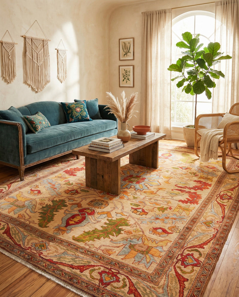 Bazaar Chic Collection Area Rug -  Tetouan Rectangle Beige  lifestyle 20