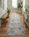 Aegean Elegance Collection Area Rug -  Rhodes Runner Gray Cream  lifestyle 38