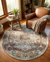 Savannah Soiree Collection Area Rug -  Everglade (Ivory) Round Ivory  lifestyle 72