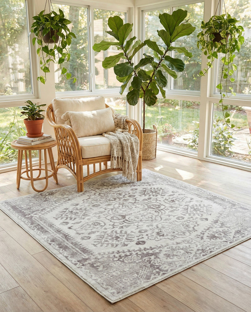 Cambridge Classics Collection Area Rug -  Fitzwilliam (Cream) Square Cream  lifestyle 67