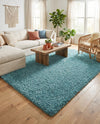 Alpine Plush Collection Area Rug -  Cortina (Aqua) Rectangle Aqua  lifestyle 17