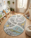 Wonder Tykes Collection Area Rug -  Enigma Oval Gray  lifestyle 74
