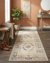 Coastal Manor Collection Area Rug -  Pierpoint Runner Blue Cream  lifestyle 65