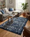 Horizon Collection Area Rug -  Zenith Rectangle Blue  lifestyle 11