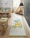 Wonder Tykes Collection Area Rug -  Prismatic Runner Ivory  lifestyle 44