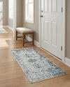 Riviera Elegance Collection Area Rug - Antibes (Light Blue) Runner Light Blue  lifestyle 86
