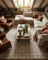 Sanctuary Retreat Collection Area Rug -  Oasis Rectangle Chocolate Brown  lifestyle 41