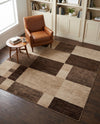 Autumn Meadow Collection Area Rug -  Sycamoreside (Light Brown) Square Light Brown  lifestyle 68