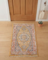 Seville Stripes Collection Area Rug - Cadiz (Yellow) Rectangle Yellow  lifestyle 19