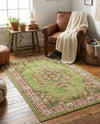 Geneva Terrace Collection Area Rug -  Yverdon Rectangle Green  lifestyle 61