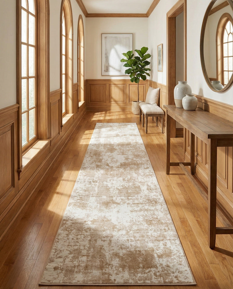 Luminara Sands Collection Area Rug - Elysium (Sand) Runner Sand  lifestyle 71