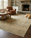Ottoman Elegance Collection Area Rug - Sultan Rectangle Light Green  lifestyle 51