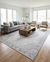 Heritage Elegance Collection Area Rug -  Winterthur (white Gray) Rectangle white Gray  lifestyle 15