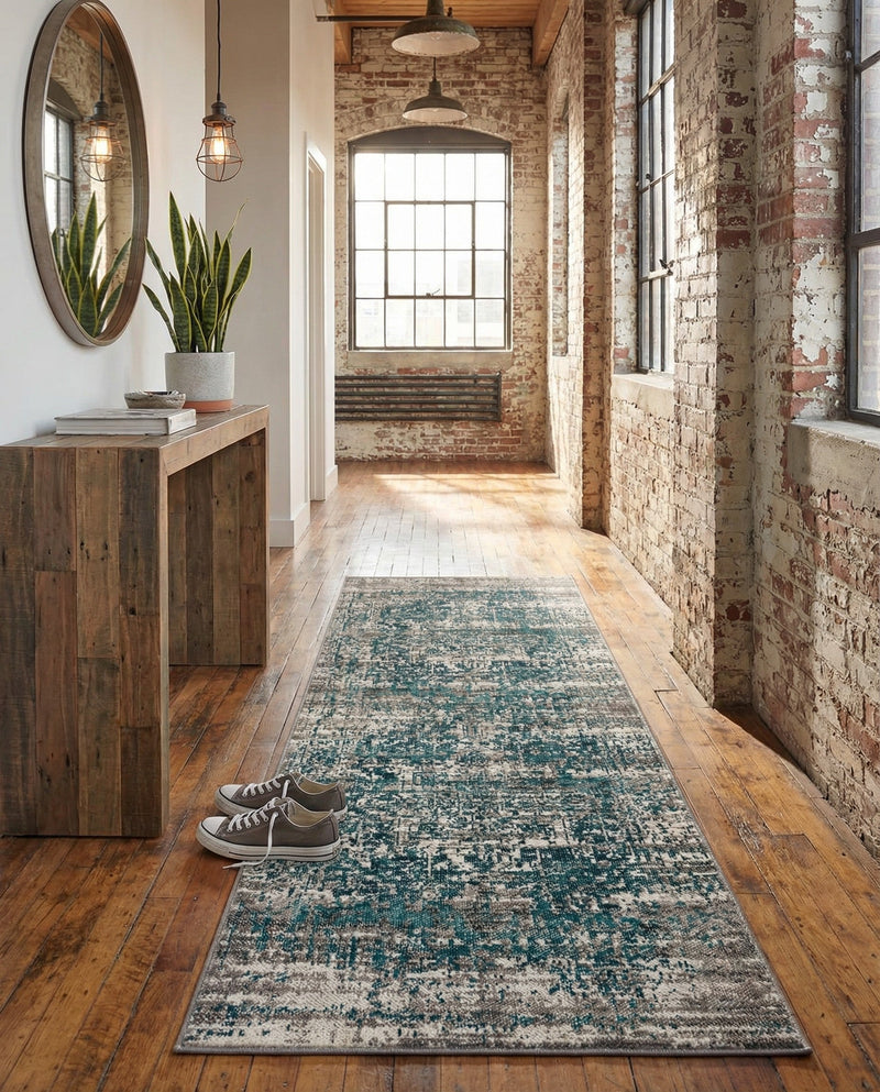Copenhagen Comfort Collection Area Rug -  Odense Runner Blue  lifestyle 52