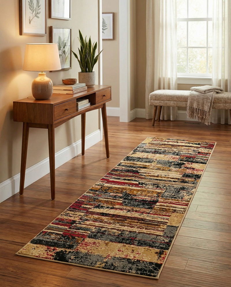 Neptune Elegance Collection Area Rug - Triton Runner Multi  lifestyle 39