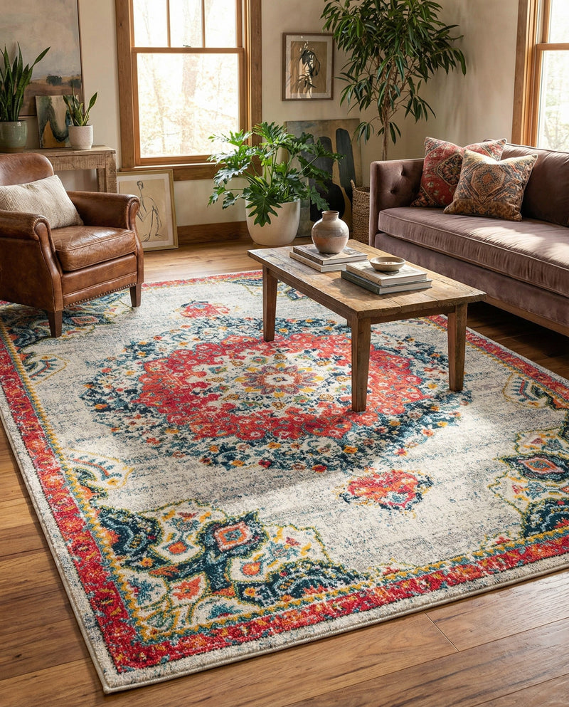 Brighton Terrace Collection Area Rug - Hove (Ivory) Rectangle Ivory  lifestyle 25
