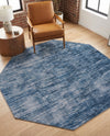 Sahara Essence Collection Area Rug - Oasis (Blue) Octagon Blue  lifestyle 40