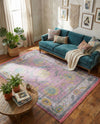 Arcadia Rugs Collection Area Rug - Eden (Pink) Rectangle Pink  lifestyle 13