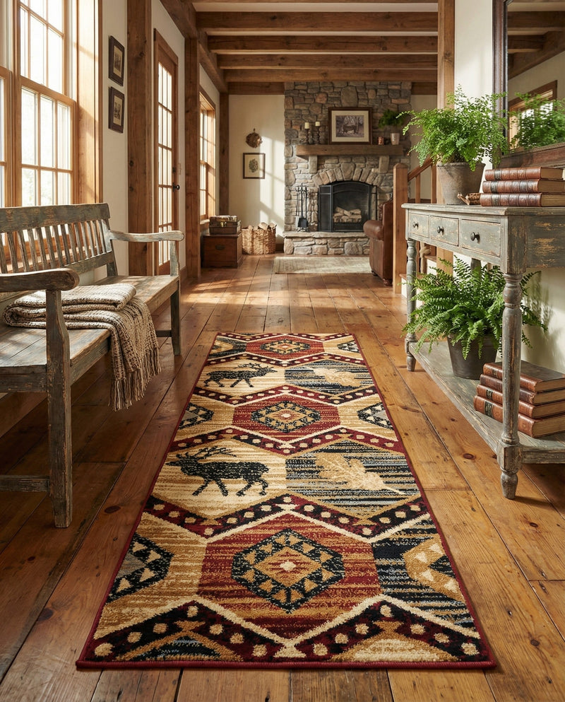 Frontier Trails Collection Area Rug -  Mesa Runner Multi  lifestyle 37