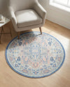 Savannah Series Collection Area Rug - Charleston (Multi) Round Multi  lifestyle 39