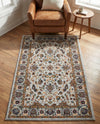 Casablanca Tapestry Collection Area Rug -  Marrakech (Cloud Gray) Rectangle Cloud Gray  lifestyle 8
