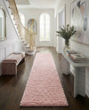 Eternal Plush Oasis Collection Area Rug -  Tranquility (Pink Lace) Runner Pink Lace  lifestyle 67