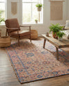 Savannah Threads Collection Area Rug - Tybee Rectangle Peach pink  lifestyle 25