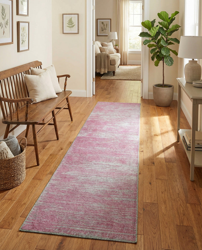 Sahara Essence Collection Area Rug - Oasis (Pink) Runner Pink  lifestyle 65