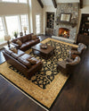 Chelsea Elegance Collection Area Rug -  Stockwell Rectangle Black  lifestyle 50
