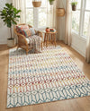 Garden Maze Retreat Collection Area Rug -  Mazeview Rectangle Multi  lifestyle 20