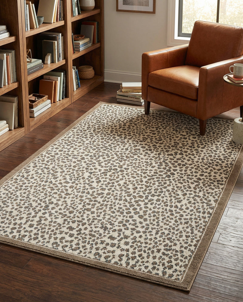 Savannah Sojourn Collection Area Rug - Serengeti Rectangle Brown  lifestyle 11