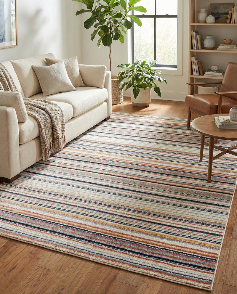 Marrakech Mosaic Collection Area Rug - Casablanca Rectangle Ivory  lifestyle 12