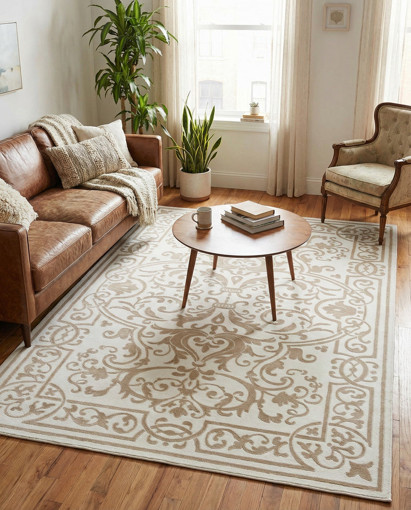 Sanctuary Retreat Collection Area Rug -  Retreat Rectangle Snow White  lifestyle 15