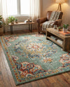 Brighton Terrace Collection Area Rug - Hove (Green) Rectangle Green  lifestyle 29