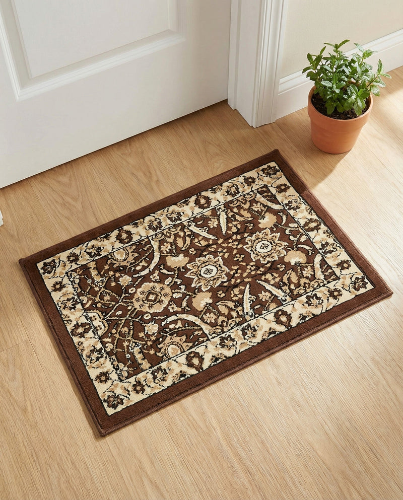 Tabriz Tapestry Collection Area Rug - Sahand (Brown) Rectangle Brown  lifestyle 24