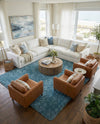 Eternal Plush Oasis Collection Area Rug -  Tranquility (Aegean Blue) Rectangle Aegean Blue  lifestyle 15