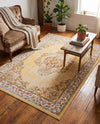 Geneva Terrace Collection Area Rug -  Yverdon Rectangle Yellow  lifestyle 34