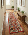Tabriz Tapestry Collection Area Rug - Sahand (Terracotta) Runner Terracotta  lifestyle 55