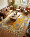 Arcadia Rugs Collection Area Rug - Eden (Yellow) Rectangle Yellow  lifestyle 10