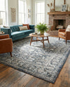 Metro Heights Collection Area Rug -  Astoria Rectangle Navy Blue  lifestyle 19