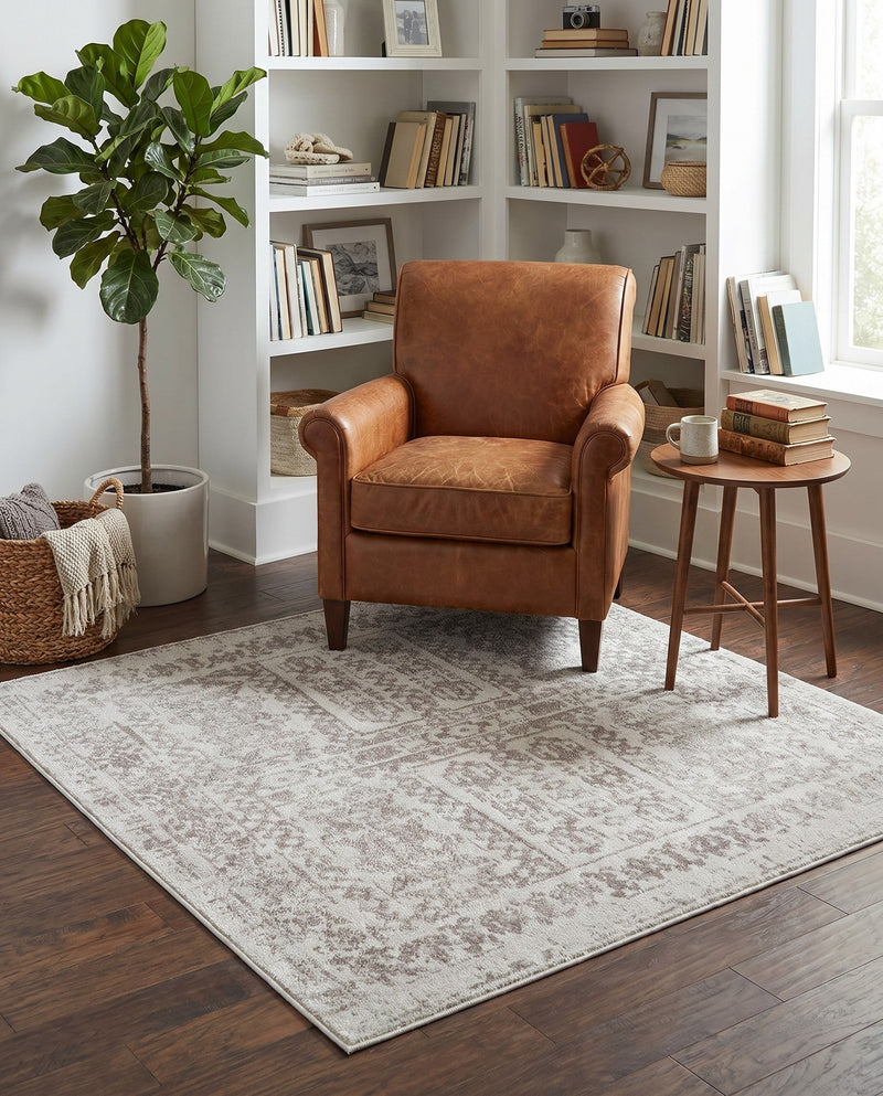 Cambridge Classics Collection Area Rug - Trinity (Cream) Square Cream  lifestyle 62