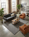 Solid Shag Seaside Collection Area Rug - Azure Cove (Gray) Rectangle Gray  lifestyle 14