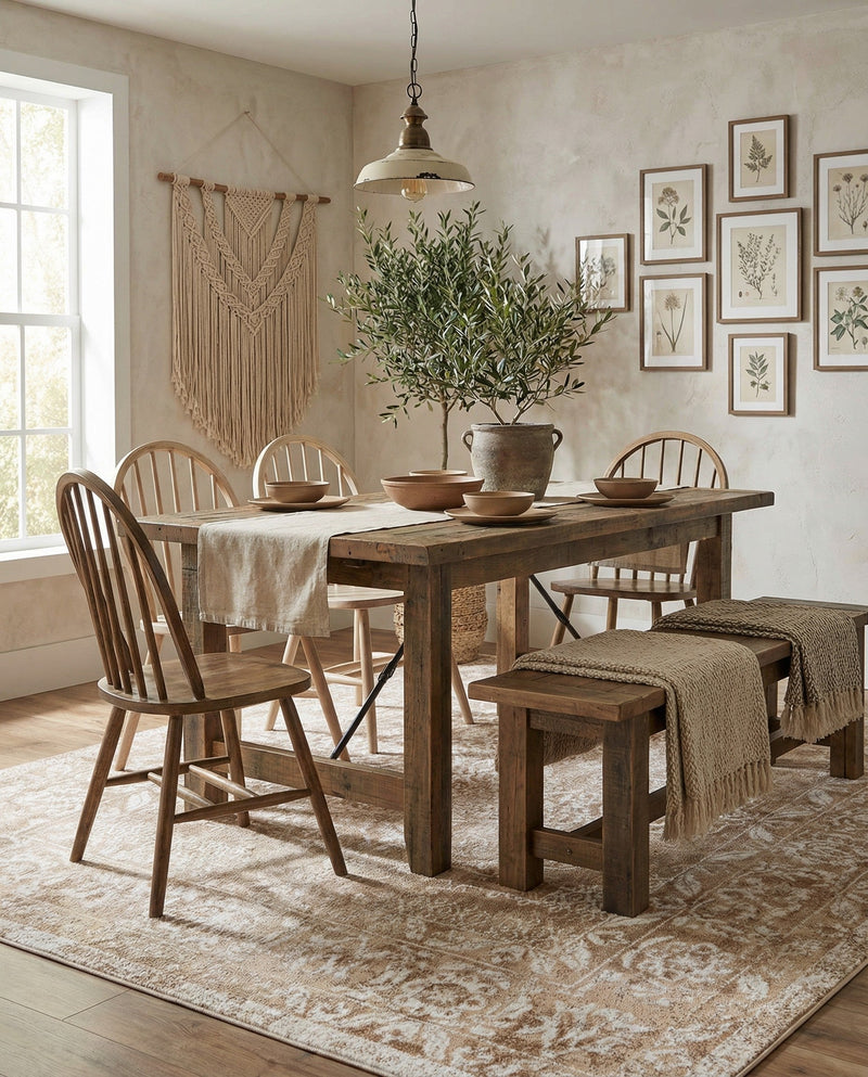 Cambridge Classics Collection Area Rug -  Magdalene (Beige) Rectangle Beige  lifestyle 6