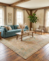 Savannah Threads Collection Area Rug -  Mojave Rectangle Khaki and Ivory  lifestyle 19