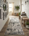 Riviera Elegance Collection Area Rug -  Grasse Runner Dark Gray  lifestyle 81
